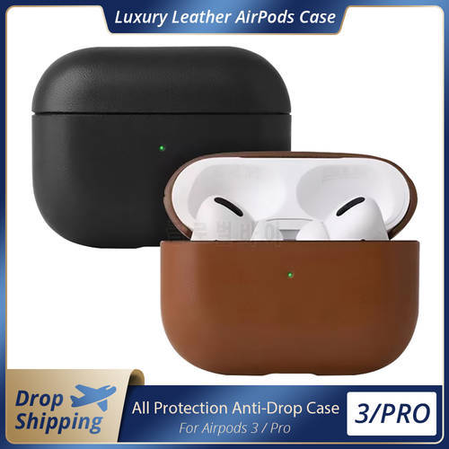 Case for AirPods 3 Airpods Pro Leather Protective Cover For Apple Airpods Pro Shockproof Cases