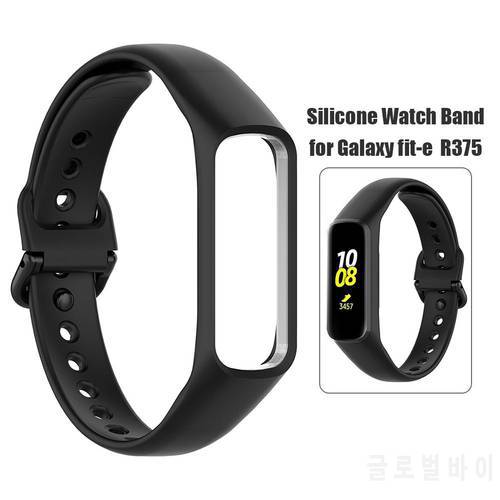 Rubber Strap For Samsung Galaxy Fit-E SM-R375 Smart Band Watchband Adjustable Replacement Wristband Bracelet Sport Silicone Belt