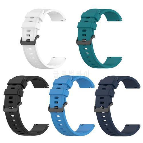 20/22mm Silicone Watchband Strap for Amazfit GTR 42/47mm/GTS/BIP/BIP Lite Watch Adjustable Replacement Accessories
