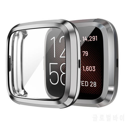 Bumper Case TPU Smart Watch Screen Full Cover for Fitbit Versa2/Fitbit Versa 2SE AntiScratch Protection Case Bezel
