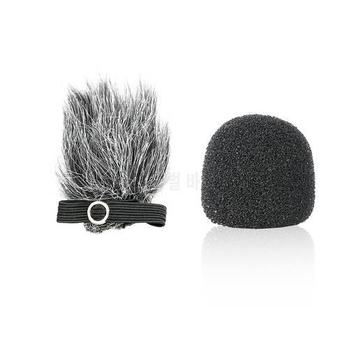 Clip-on Lavalier Microphone Windscreen Furry Foam Cover Windshield Muff Compatible with Boya M1 and Other Most Lapel Microphones
