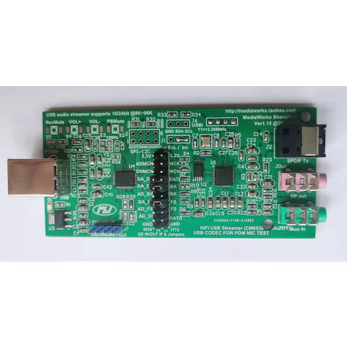 PDM MIC USB TEST CARD (2CH)