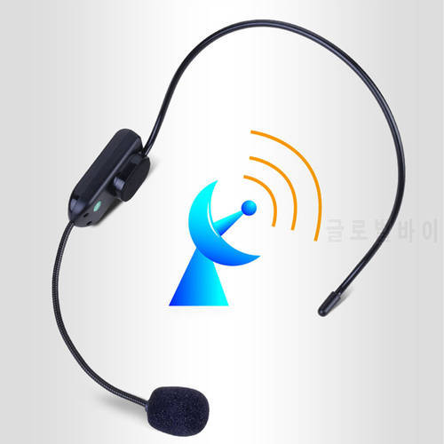 RadioFM Wireless Headset Microphone Handsfree Megaphone Mic for Loudspeaker Teaching Meeting Guide Portable Megaphone Radio Mic