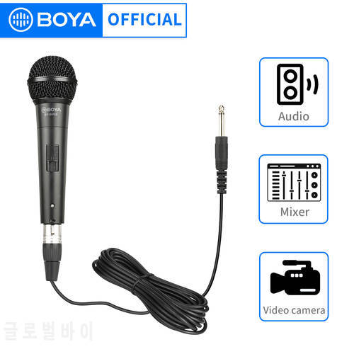 BOYA BY-BM58 Cardioid Dynamic Handheld Vocal Microphone for Live Stage Theater Rehearsals Meetings and More