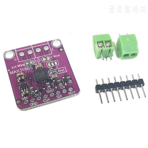 MAX31865 PT100 To PT1000 RTD-to-Digital Converter Board Temperature Thermocouple Sensor Amplifier Module 3.3V/5V for Arduino