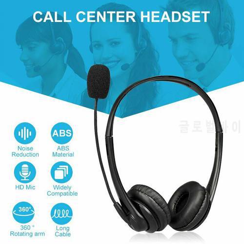 New USB Noise Cancelling Mic Headset High Quality Call Center Headset for Computer Calls Stereo Headset with Microphone