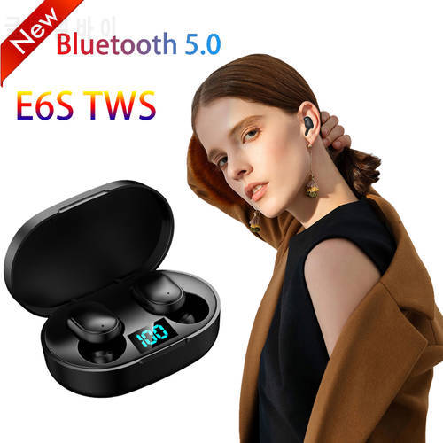 HFJZLYE 6S TWS Bluetooth 5.0 Headphones Stereo True Wireless Earbuds In Ear Handsfree Earphones sports headset For Mobile Phone