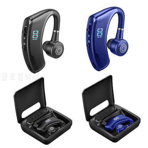V9S Wireless Headphone Bluetooth-compatible Earphone 5.2 NC Noise ReductionWaterproof Hanging Headset Wireless In-ear Sports