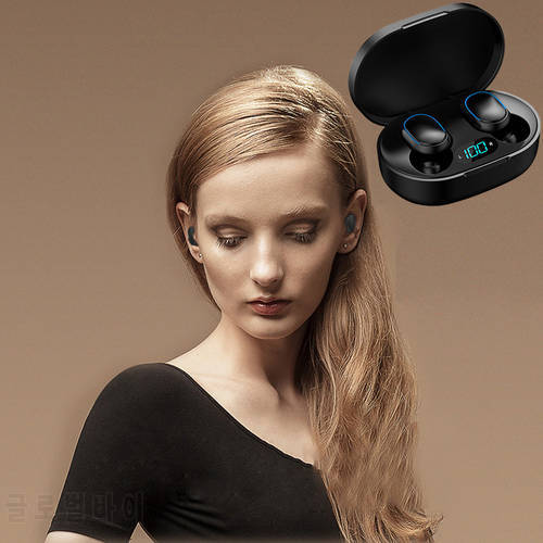 E7S TWS Wireless Bluetooth 5.0 Earphone Touch Control 9D Stereo Headset with Mic Sport Earphones Waterproof Earbuds LED Display