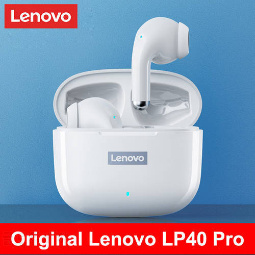 Original Lenovo LP40 Pro TWS Wireless Earphones Bluetooth 5.1 Sport Noise Reduction Bass Headphones Touch Control Earbuds 250mAH