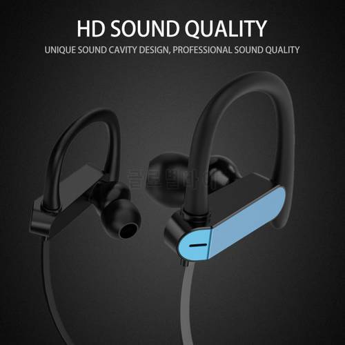 Headset Universal Anti-Wired Sport Headphone Ear Hook Stereo Earphone 2019 NEW High Quality Headset With Wheat Wire Control