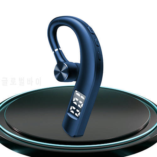 Wireless Headset F19 - Single Ear With Noise Canceling Mic Hands-Free Cell Phones Earpiece Waterproof For Sport Running