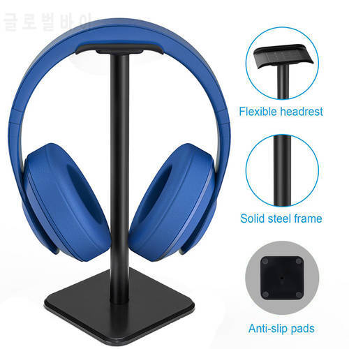 Headphone Stand Table Headset Holder Classic Earphone Stand With Aluminum Support Bar Headrest Professional Desk Holder Stand