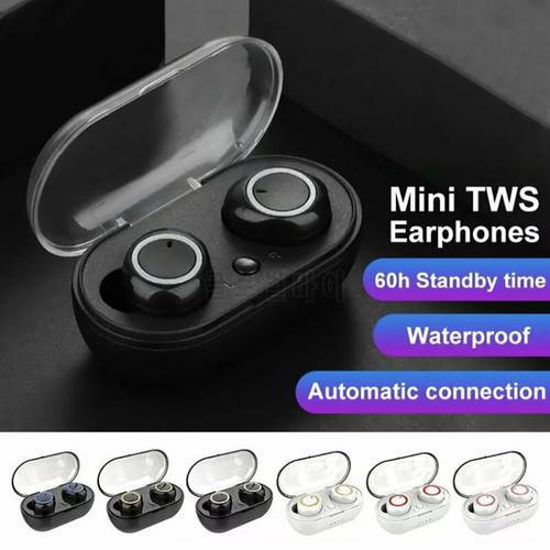 Wireless Earbuds Mini In-Ear Wireless Touch Control Sport Headset Stereo Bass Microphone Music Earphones For Smartphones