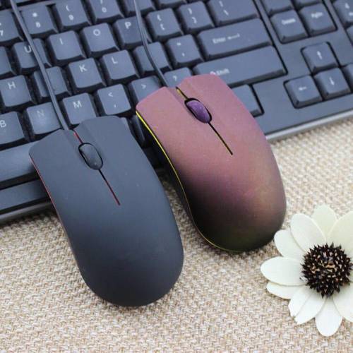 Matte Ergonomic 1200DPI 3 Keys USB 2.0 Wired Optical Gaming Mouse for PC Laptop
