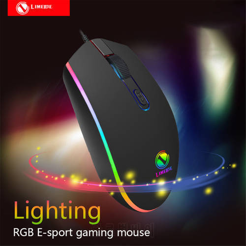 007RGB Wired Mouse USB Optical Gaming Mouse 12 Programmable Buttons Computer Game Mice 4 Adjustable DPI 7 LED Lights Mouse