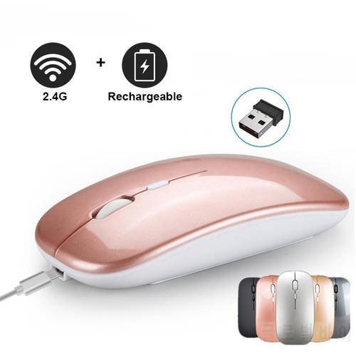 Wireless Touch Mouse Optical USB Receiver Slim Silent Ergonomic Magic Mice For Apple Mac OS Windows Computer Laptop PC