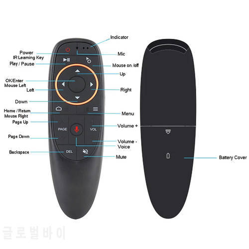 G10s gyroscope flying mouse 2.4G wireless Bluetooth BT5.0 dual mode intelligent voice remote controller