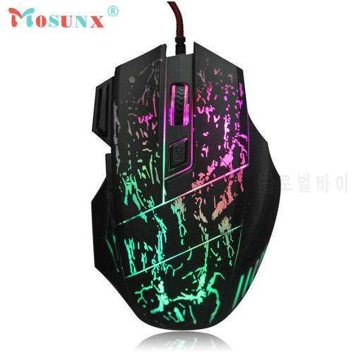 Wired Optical Gaming Mouse Top Quality New Hot ABS 5500 DPI 7 Button Colorful LED USB PRO Mice For PC Laptop Rato