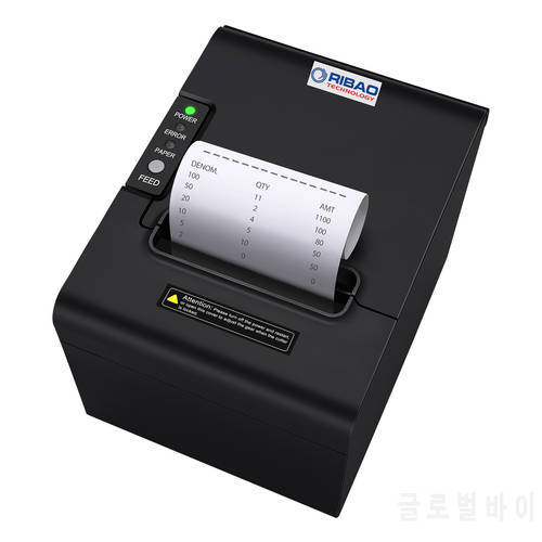 RIBAO TECHNOLOGY Thermal Printer Receipt Printer 80mm For BC-55 BC-40 BCS-160 Mixed Bill Money Counter RS232 Cashbox Interface