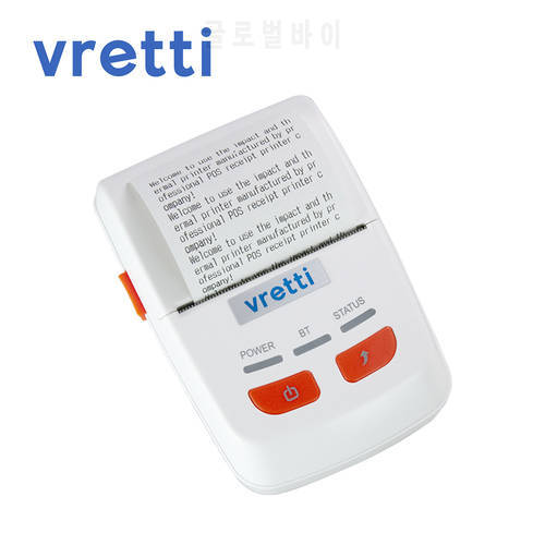 VRETTI P501A receipt printer 70mm/s USB bluetooth port for windows/ios/android support for Multiple languages thermal printer