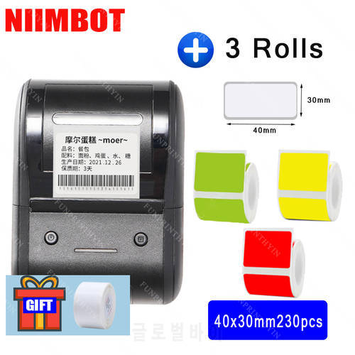 Niimbot B203 Thermal Label Sticker Printer Inkless Mini Portable Pocket Label Maker for Mobile Phone Machine
