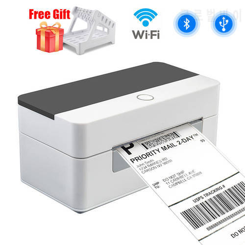 Shipping Label Printer 4X6 Thermal Label Printer Barcode Printer USB Bluetooth WIFI High Speed Label Maker For iOS Android PC