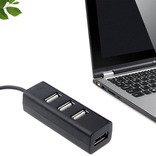 Hot Selling Small Row Plug USB 2.0 HUB 4 Port Hub Mini Notebook One Drag Four Usb Splitter