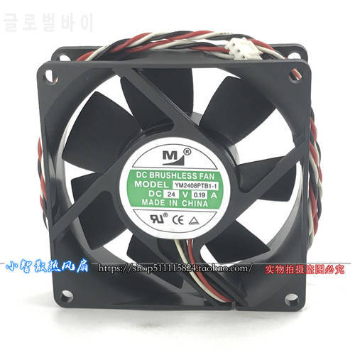 Original YM2408PTB1 24V 0.19A 8025 8CM inverter cooling fan