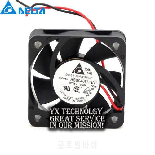 ASB0405HHA 4010 4CM 40mm 5V 0.20A two wire cooling fan for Delta 40*40*10mm