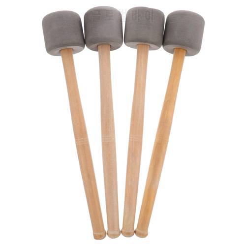 4Pcs Bass Drum Mallets Sticks Mallets Foam Head Drum Mallets For Marching Band Percussion