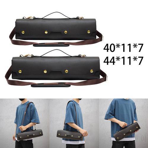 PU Leather Flute Carry Gig Bag Storage Box Adjustable Strap Shoulder Bag Musica Instrument Flute Shoulder strap protective
