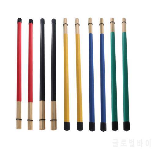 1 Pair Bamboo Drumsticks Brushes Multi-Rod Bundle Sticks 40.5cm/15.94in Length
