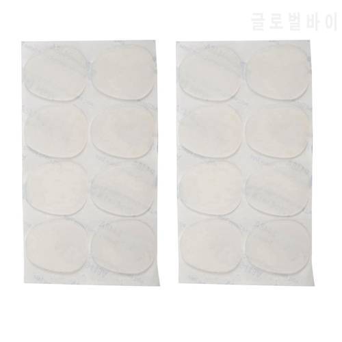 16Pcs Alto/Tenor Sax Mouthpiece Patches Pads Cushions Transparent