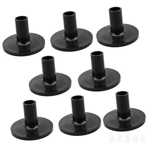 8x Cymbal Stand Sleeves with Flange Base for Percussion Instruments