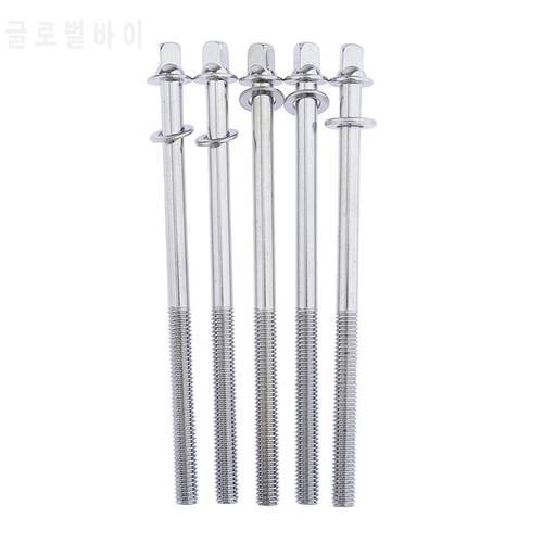 5x NEW 100mm Drum Tension Rods W/ Washers For Tom Drum Build Restore Parts