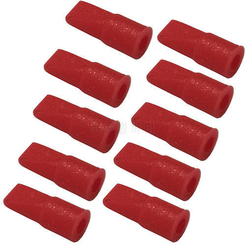 10 Pieces Red Silicone Duckbill Valve One-way Check Valve 4 * 2*10mm for Liquid and Gas Backflow Prevent