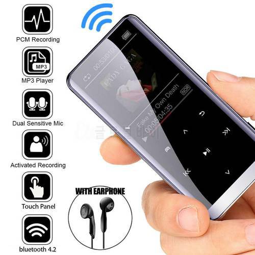 M13 Bluetooth compatible Player MP3 MP4 Sport Music E-books AMV AVI Video Media FM Radio Recorder Glass Screen MP3 Player
