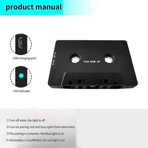 Auto Bluetooth Converter Car Tape MP3/SBC/Stereo Bluetooth Audio Cassette For Aux Adapter Smartphone Cassette Player Adapter