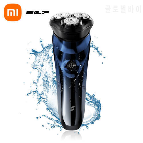 Sep Shaver 3D Floating Razor 360°Floating Cutter Head Smart Anti-Pinch Double Thin Blade 1H Fast Charge IPX7 Waterproof