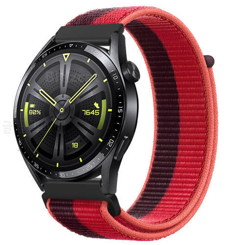 Nylon Loop Wrist Strap For Huawei Watch GT Runner GT3 42mm 46mm GT2 Pro Sport Watchband For Honor Watch GS 3 Magic 2 Bracelet