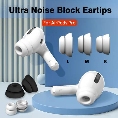 Eartips For Apple AirPods Pro 2 Ear tips Noise Insulation Replacement Tips Earphone Silicone Earpads Cushion EarBuds Cover S M L