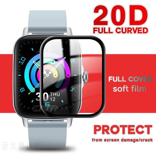20D Protective Film For Colmi P28 Plus Smart Watch Curved Edge Soft Screen Protector Accessories for Colmi P28 Plus (Not Glass)
