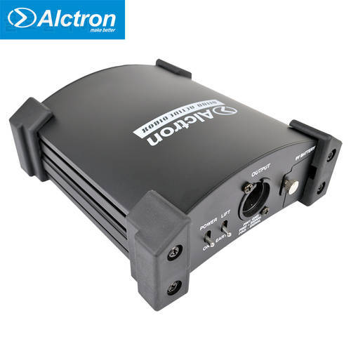 Alctron DI100 active box DI connecting box and line balancer for guitar recording,stage performance and studio room