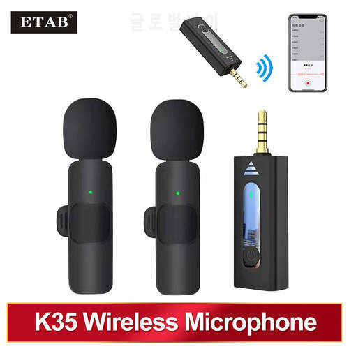 Wireless 3.5mm Lavalier Lapel Microphone Omnidirectional Condenser Mic for Camera Speaker Smartphone,Recording Mic for Youtube