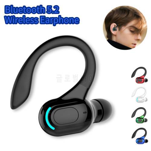 F8 TWS Bluetooth 5.2 Business Headphones Headset Waterproof Hanging Ear Earbuds Noise Cancelling Sports Earphones In Ear Earbuds