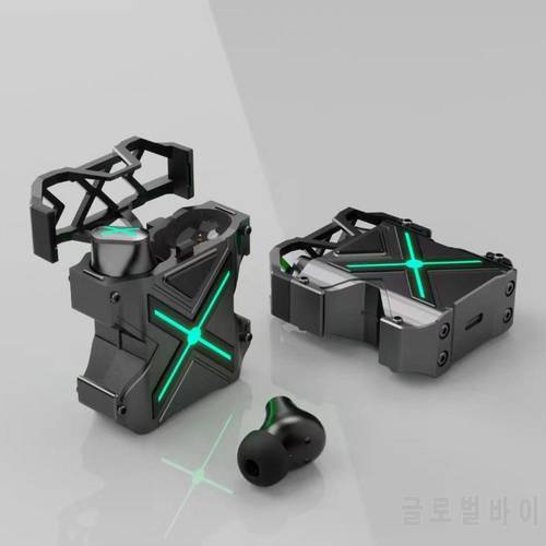 K89 Bluetooth-compatible Earphones In-ear Noise Cancelling Mechanical Style Wireless E-sports Gaming Headsets for Mobile Phone