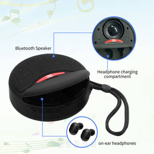 TG808 Bluetooth headset speaker two in one tws5.0 Stereo Outdoor Sports ear For all smartphones