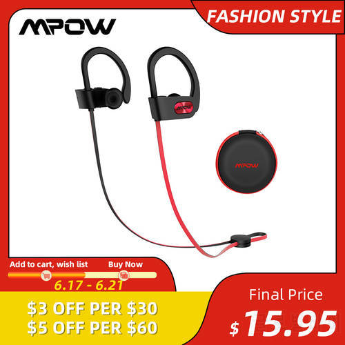 Original Mpow Flame True Wireless Bluetooth Earbuds CVC6.0 Noise Cancelling V5.0 IPX7 Waterproof Sport Earphones 7-9H Playtime