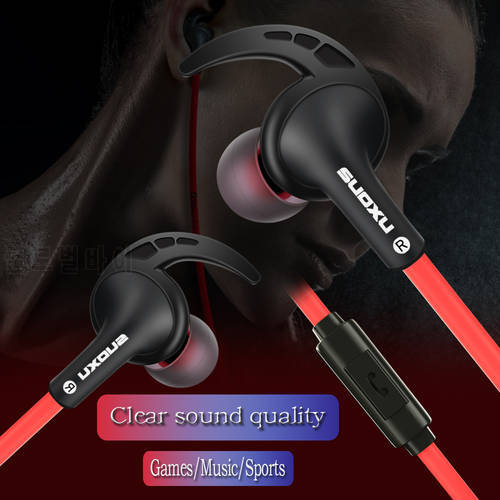 3.5mm Wired Headphones in Ear Stereo With Bass Earbuds Gaming Earphone Music headphones Sport earphones With Microphone